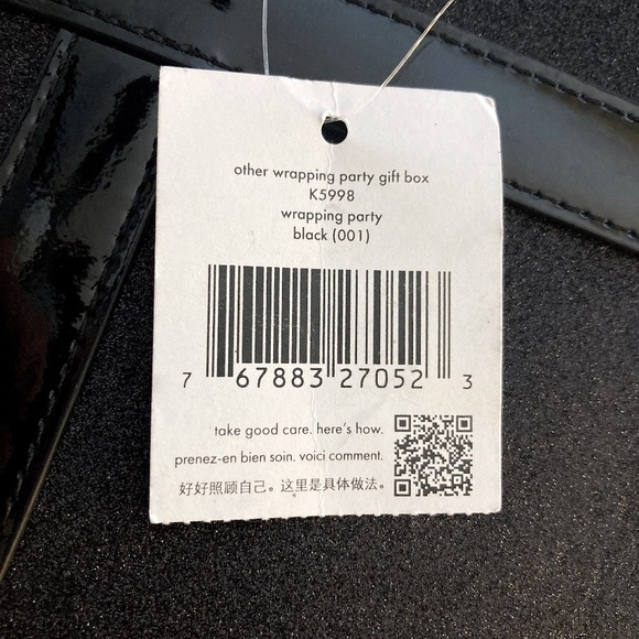 KATE SPADE NY Wrapping Party Gift Box Convertible Leather Handbag Crossbody Bag - Picture 9 of 16